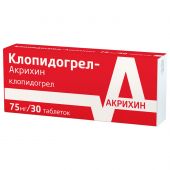 Клопидогрел-Акрихин таб.п/о 75мг №30 №3