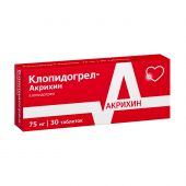 Клопидогрел-Акрихин таб.п/о 75мг №30 №3