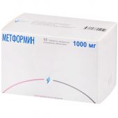 Метформин таблетки покрытые оболочкой 1000мг № 60