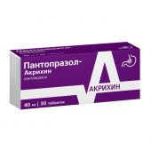Пантопразол-Акрихин таб.п/о раствор./кишечн. 40мг №30 №3