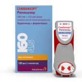Симбикорт Рапихалер аэр. для инг. 160мкг/4,5мкг 120доз