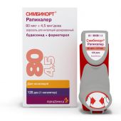 Симбикорт Рапихалер аэр. для инг. 80/4,5мкг/д 120доз