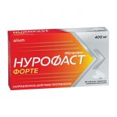 Нурофаст Форте таб.п/о плен. 400мг №20