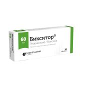 Бикситор таб.п/о плен. 60мг №10 №2