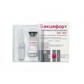 Бакцефорт пор.д/р-ра д/в/в и в/м введ. 0,5г+0,5г фл.№1