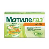 Мотилегаз форте капс. 120мг №40