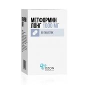 Метформин Лонг таб. пролонг. высвоб. 1000мг №60