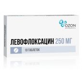 Левофлоксацин таб.п/о плен. 250мг №10