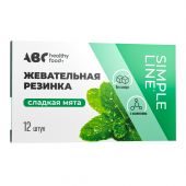 АВС хэлси фуд жевательная резинка Сладкая мята блистер 16г
