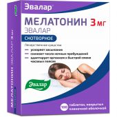 Мелатонин Эвалар таб. покр. плен.оболочк. 3мг №100