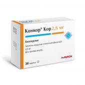Конкор-кор таб.п/о плен. 2,5мг №30 №3