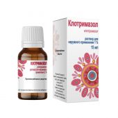 Клотримазол р-р д/наруж.прим. 1% 15мл