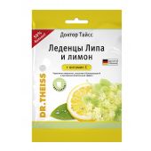 Доктор Тайсс леденцы липа и лимон+витамин С 75г