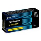 Ивабрадин Медисорб таб.п/о плен. 5мг №28