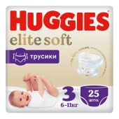 Хаггис Элит Софт 3 трусики-подгузники 6-11кг №25