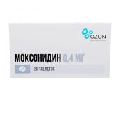 Моксонидин таб.п/о плен. 0,4мг №28 №2