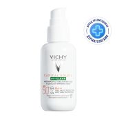 Виши Капитал Солей UV-Клиар Невесомый солнцезащитный крем-флюид для проблемной кожи лица, с салициловой кислотой SPF 50+ 40мл