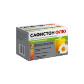 сафистон флю 0,5+0,025+0,2 n10 пакет пор д/р-ра д/приема внутрь со вкусом ромашки