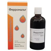Ферромальт капли для приема внутрь 50мг/мл 100мл