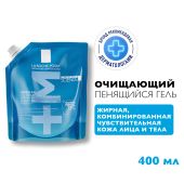 Ля Рош-Позе Эфаклар Очищающий пенящийся гель для умывания чувствительной жирной, проблемной кожи лица и тела, склонной к прыщам и акне, рефил (сменный блок) 400мл №2