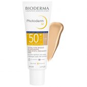 Биодерма Фотодерм солнцезащитный крем-гель M SPF50 для лица 40мл/Светлый оттенок №5