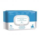 Вайт Хол салфетки для интим. гигиены лежачих больных с пласт. клапаном №80
