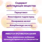 ВайруФлю порошок для приг.р-ра с ароматом меда и лимона №10 №3