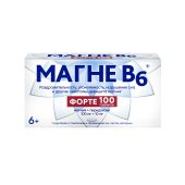 Магне-В6 форте таблетки покрытые оболочкой пленочной 100мг+10мг № 100