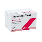 Торвазин плюс капс. 40мг+10мг №90