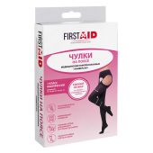 Ферстэйд чулки с поясом и закрытым носком медицинские эластичные 1 класс компрессии черные №1