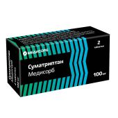 Суматриптан Медисорб таб.п/о плен. 100мг №2