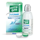 Опти фри пюр мойст раствор многофункциональный для очистки дезинфекции хранения линз+контейнер 90мл