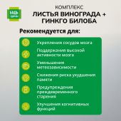 Будь Здоров! Комплекс экстрактов красного винограда/гинкго билоба капсулы №30 №3