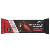 АВС хэлси фуд батончик протеиновый со вкусом Клубники в шоколадной глазури 40г