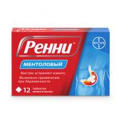 Ренни ментол таб.жев. 80мг/680мг №12