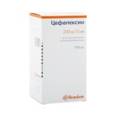 Цефалексин пор. для приг.сусп. 250мг/5мл 100мл №2