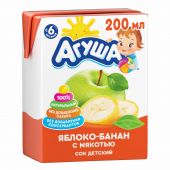 Агуша сок яблоко/банан с мякотью 200мл