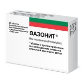 Вазонит таблетки ретард 600мг №20 №2