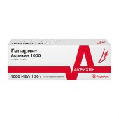 Гепарин-Акрихин гель 1000ЕД 30г