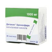 Депакин Хроносфера гранулы пролонг.действия 1000мг №30 №2