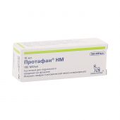 Инсулин Протафан НМ сусп. п/к введ. 100ЕД 10мл №1 №2