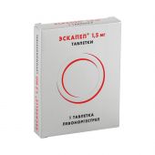 Эскапел таб. 1,5мг №1 №2