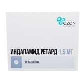 Индапамид ретард таб.п/о плен.пролонг.высв. 1,5мг №30