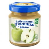 Бабушкино Лукошко пюре яблоко без сахара 100г