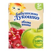 Бабушкино Лукошко сок яблоко/вишня 200мл
