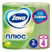 Зева бумага туалетная двухслойная яблоко №4