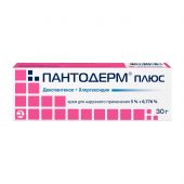 Пантодерм плюс крем для нар. прим.5%+0,776% 30г