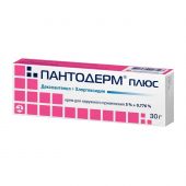 Пантодерм плюс крем для нар. прим.5%+0,776% 30г №3