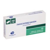 Линезолид Канон таб. п/о плен. 600мг №10