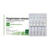 Надропарин кальция р-р д/ин. 9500МЕ анти-Ха/мл шприц 0,3мл №5